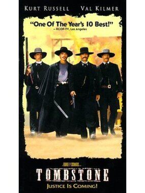 Tombstone VHS 1993 Western Kurt Russell Val Kilmer Justice Is Coming